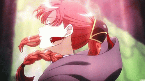 Kouka Hair Flip Gintama Anime GIF