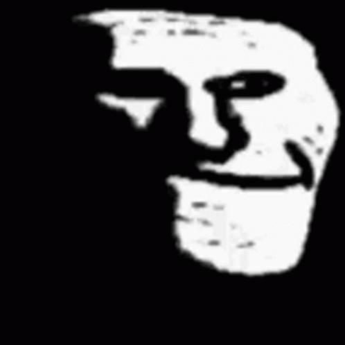 Evil Smile Dark Troll Face GIF