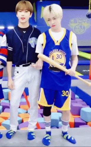 Kpop Boy Group Baseball Bat GIF