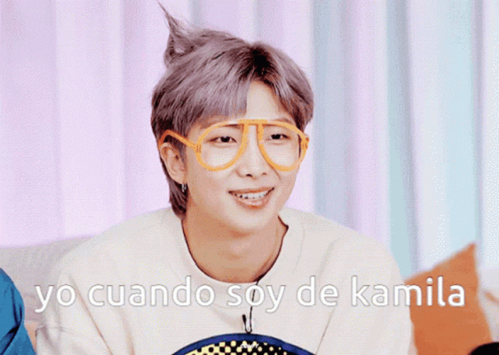 Kpop BTS Rm Cute Frame Hair GIF