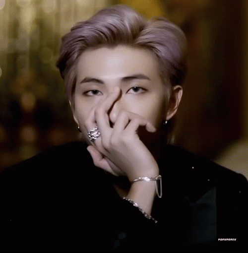 Kpop BTS Rm Serious Stare GIF