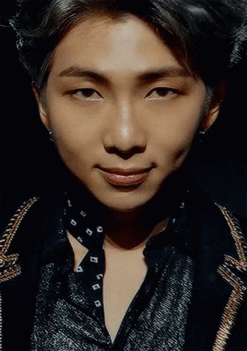 Kpop BTS Rm Wink Smile GIF