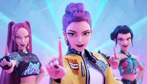 Kpop Demon Hunters Wave Gif GIF