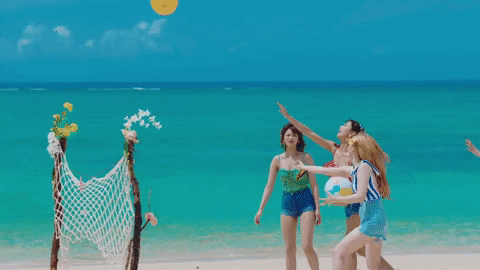 Kpop Twice Beach Volleyball GIF