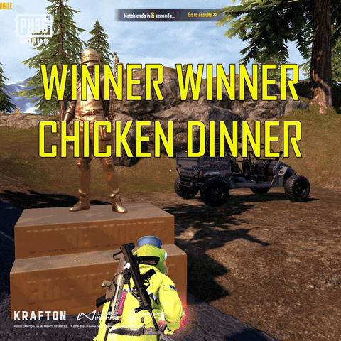 Krafton Take The Win Winner Winner Chicken Dinner GIF