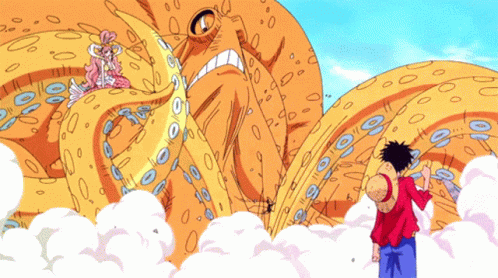 Kraken Monkey D Luffy GIF