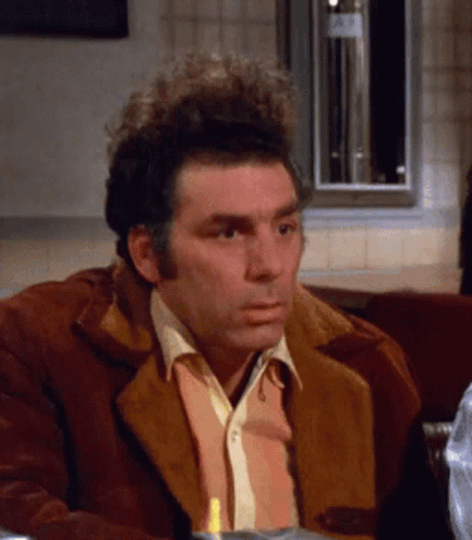 Confused Sitting Seinfeld Kramer GIF
