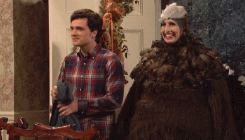 Kramer Turkey Meme Vanessa Bayer Snl GIF