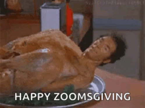 Kramer Turkey Zoomsgiving Seinfeld GIF