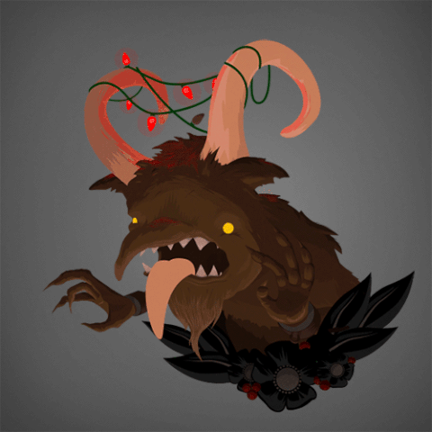 Krampus Christmas Devil Monster GIF