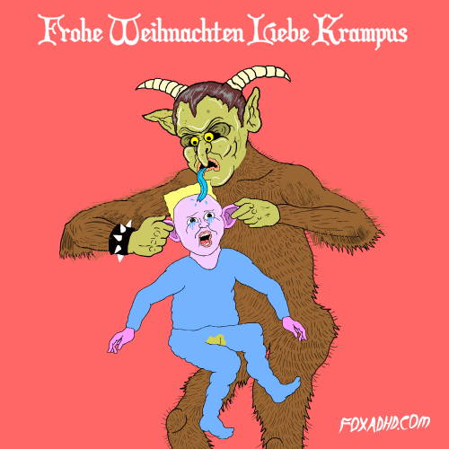 Krampus Getting Naughty Kids GIF