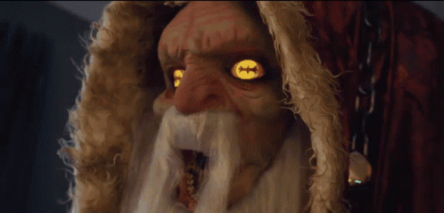 Krampus Glowing Eyes GIF