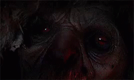 Krampus In Flashing Light GIF