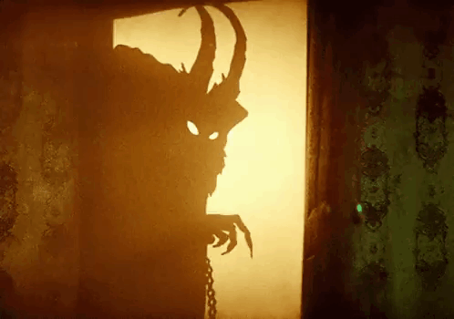 Krampus Looking At You GIF
