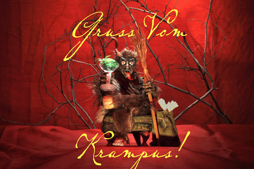 Krampus Stop Motion Animation Bleeding Art GIF