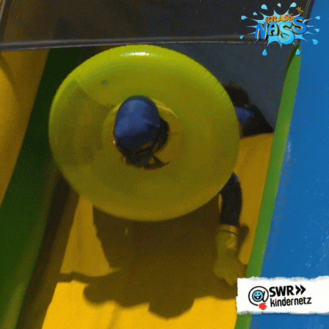 Krass Nass Kiddie Waterslide Floaters GIF