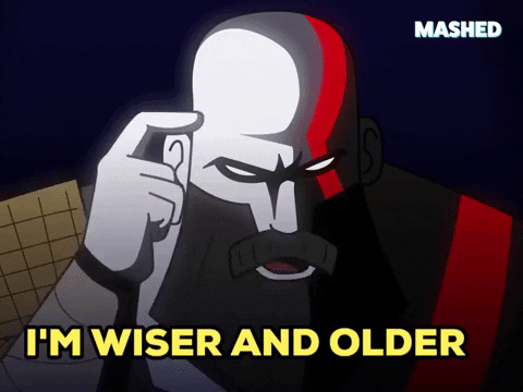 Kratos God Of War I'm Wiser GIF