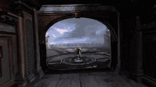 Kratos In Dark Room