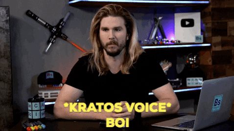 Kratos Voice Parody Boi GIF