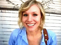 Kristen Bell Greeting Hi GIF