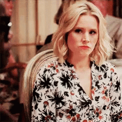 Kristen Bell Wearing Floral Clothes GIF
