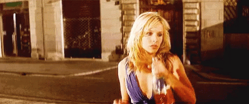Kristen Bell Drinking Alcohol GIF