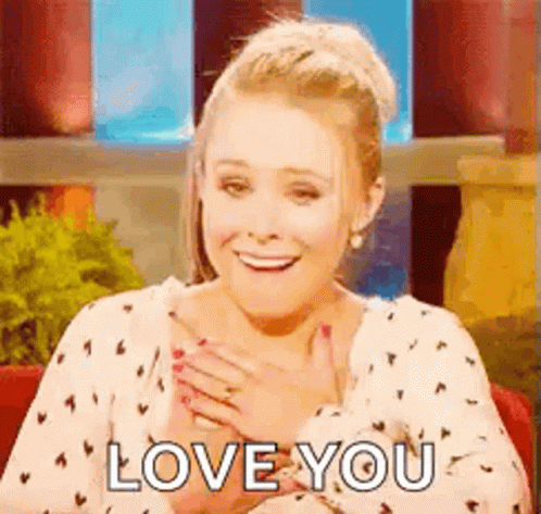 Kristen Bell Love You GIF