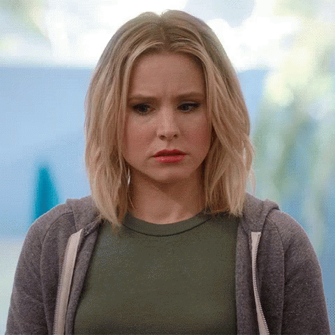 Kristen Bell Big Sigh GIF