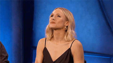 Kristen Bell Blowing Kisses GIF