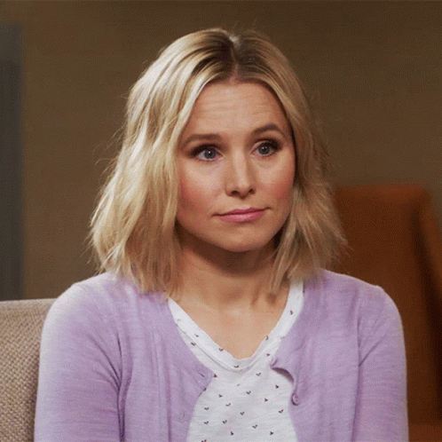 Kristen Bell Eye Brow Raise GIF