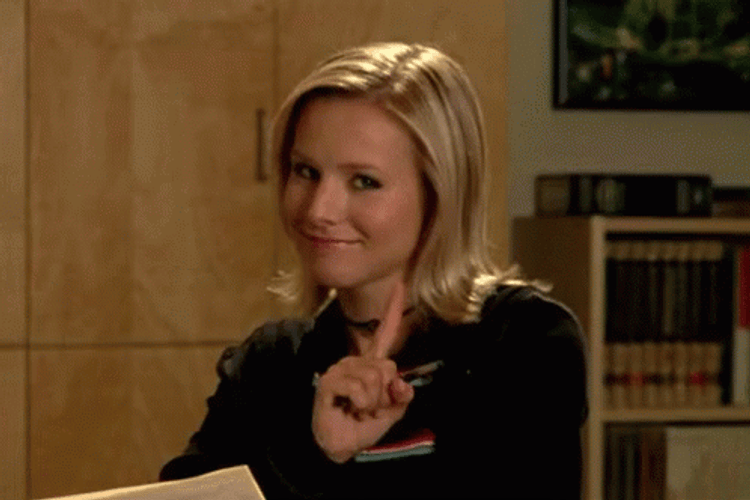 Kristen Bell No Finger Motion GIF