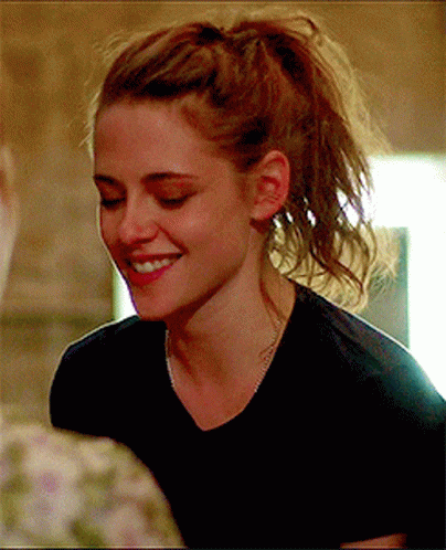 Kristen Stewart Cute Nodding GIF