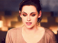 Kristen Stewart Head Down While Talking GIF