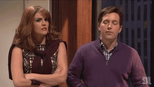 Kristen Wiig Shocked Sweater Weather Snl GIF