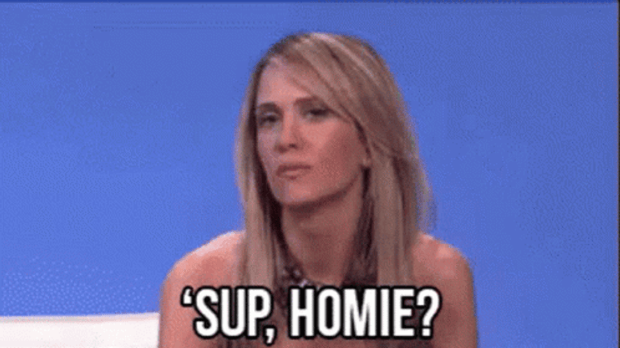 Kristen Wiig Wazzup Homie GIF