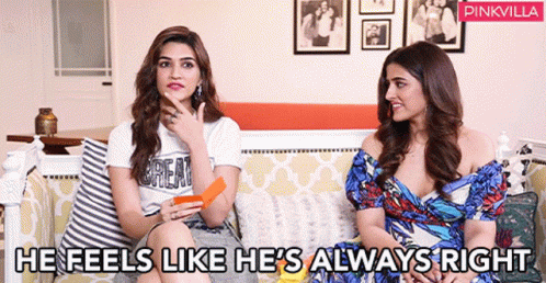 Kriti And Nupur Sanon Narcissist Meme GIF