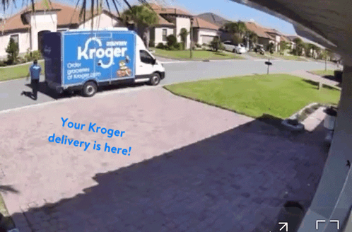 Kroger Delivery Truck Driving GIF