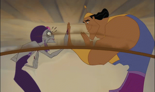 Kronk And Yzma Jumping Rope GIF