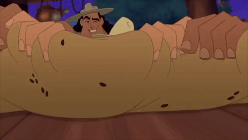 Kronk Helping Cleaning Floor GIF