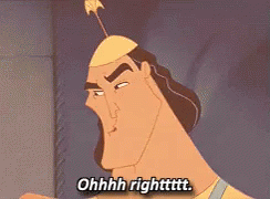Kronk Oh Right GIF