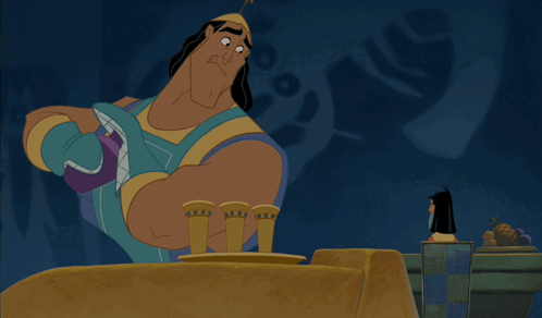 Kronk Putting Poison On Drink GIF