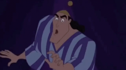 Kronk Scared Look GIF