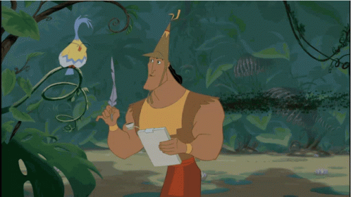 Kronk Writing Letter GIF