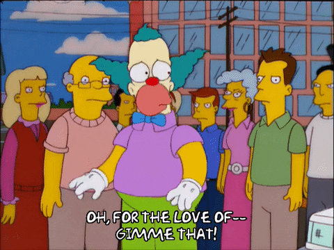 Krusty Clown Gimme That GIF