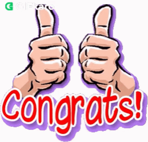 Kudos Congratulation Thumbs Up GIF | GIFDB.com