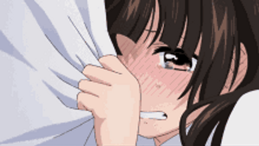 Kuma Miko Machi Amayadori Anime Girl Crying GIF