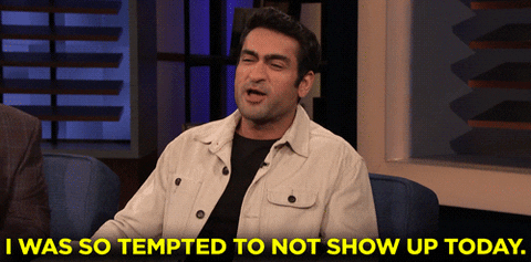Kumail Ali Nanjiani Tempting Not To Show Up GIF