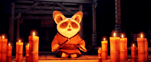 Kung Fu Panda Master Shifu Meditating GIF