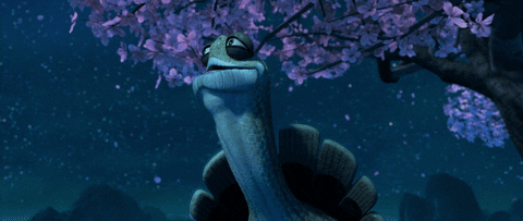 Kung Fu Panda Oogway Under Sakura GIF