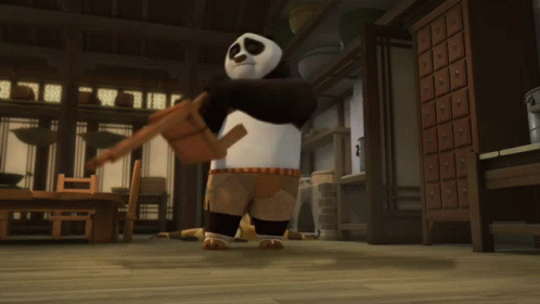 Kung Fu Panda Po's Fighting Scene GIF
